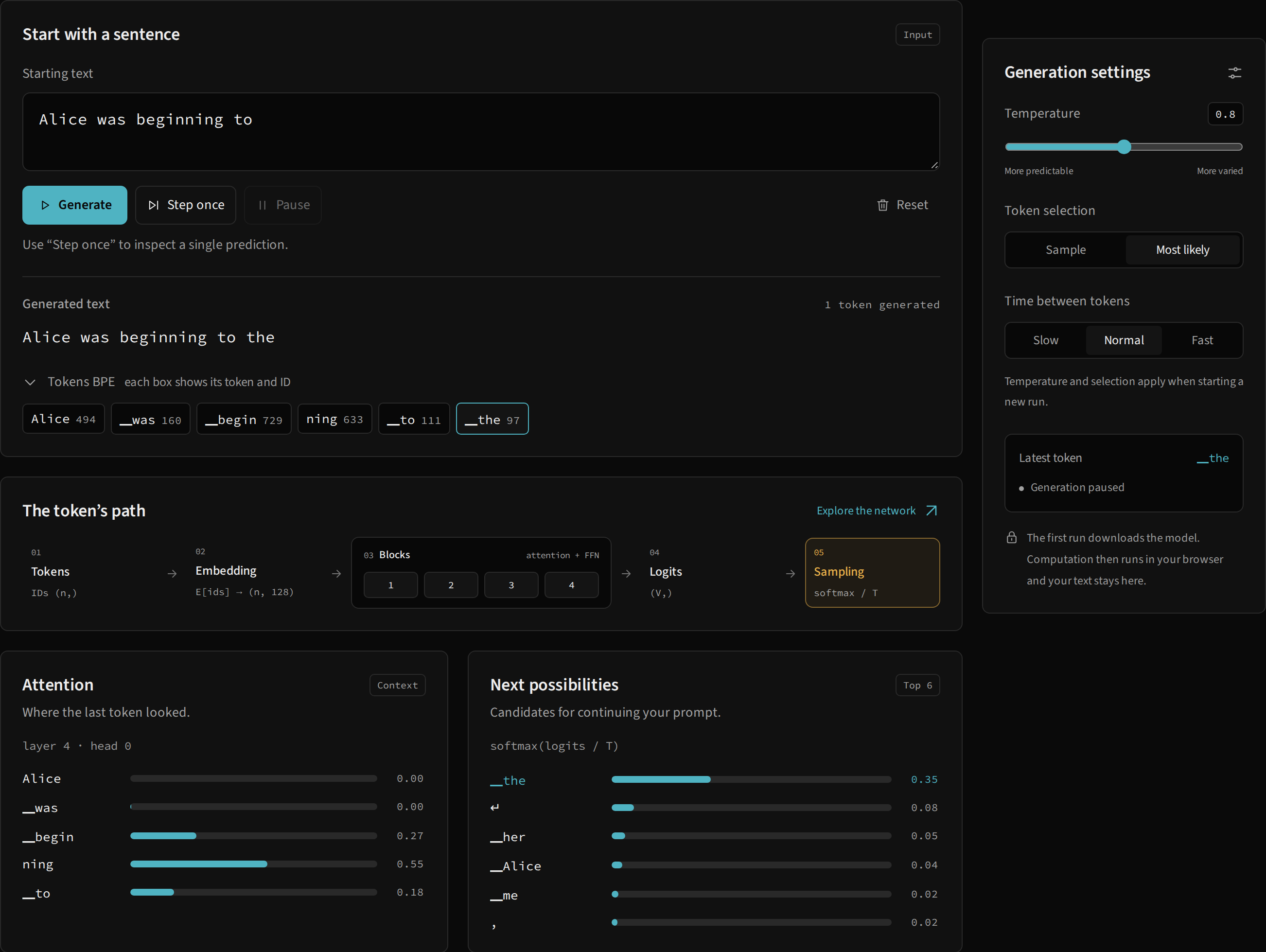 Complete lab: Overview with an actual prediction